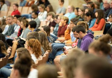 Emmaus students in auditorium